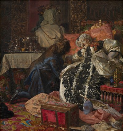 La morte della regina Sophie Amalie da Kristian Zahrtmann